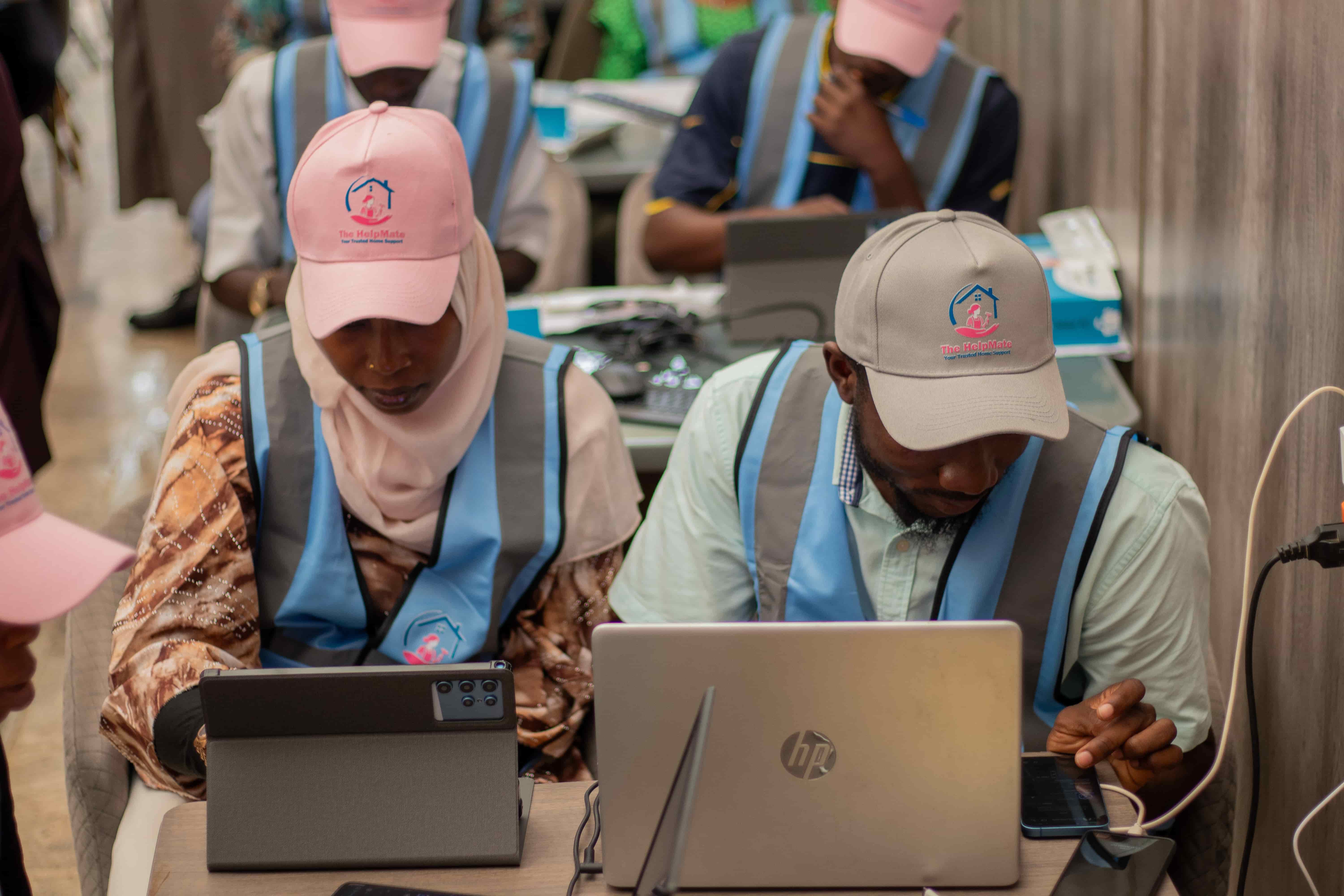 Workers in training